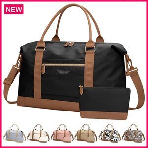 Large Travel Duffle Bag with Luggage Sleeve, Toiletry Bag, 26L Capacity